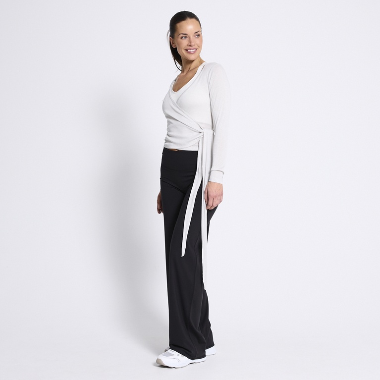 Wrap top "Pilates Top" Chalk White